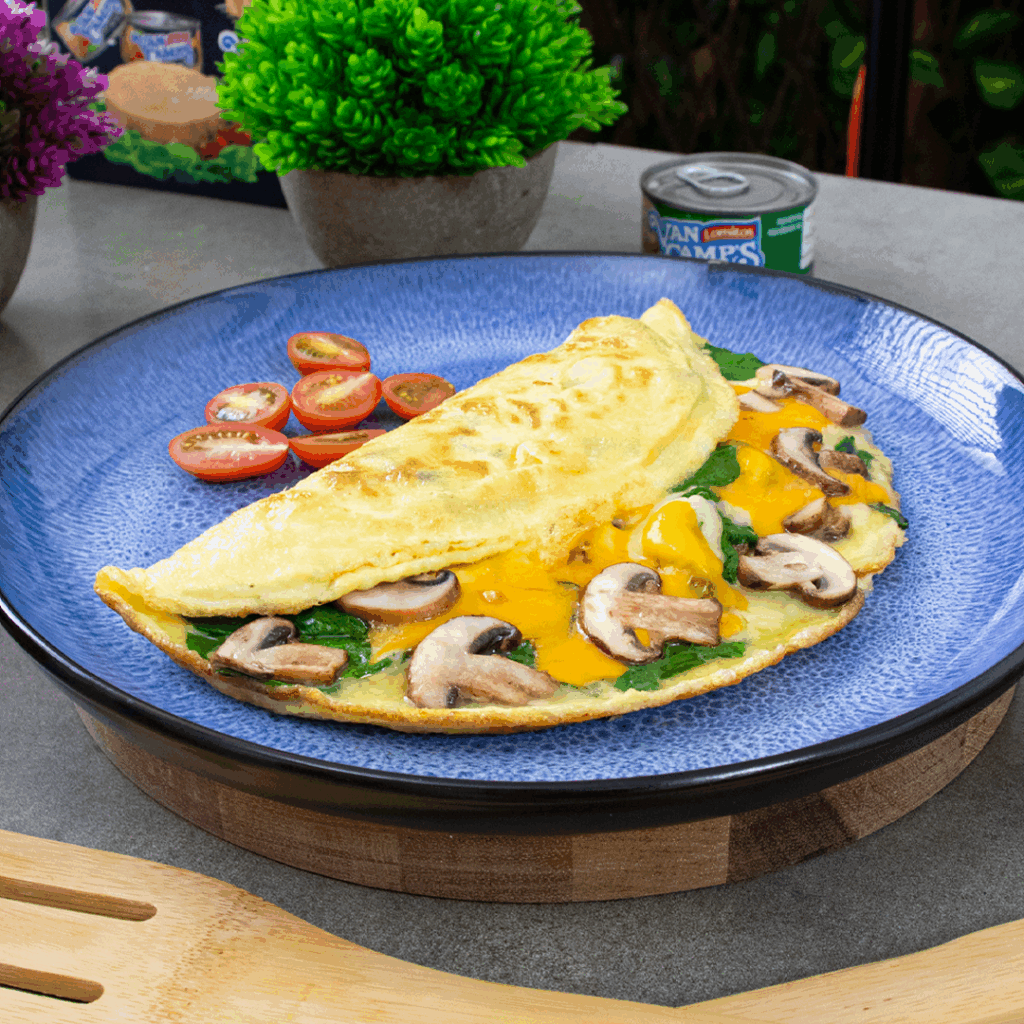 tortilla-de-atun-con-champiñones