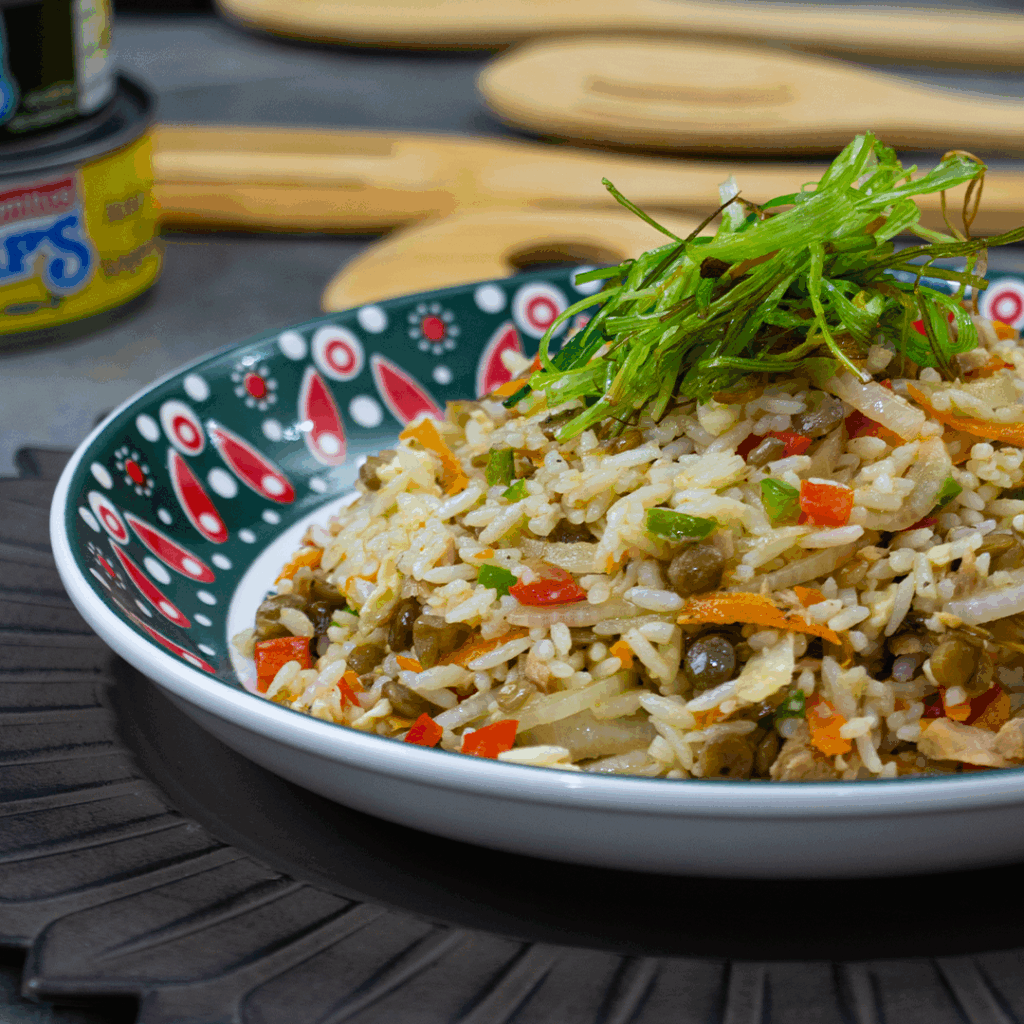 arroz-con-atún-y-lentejas
