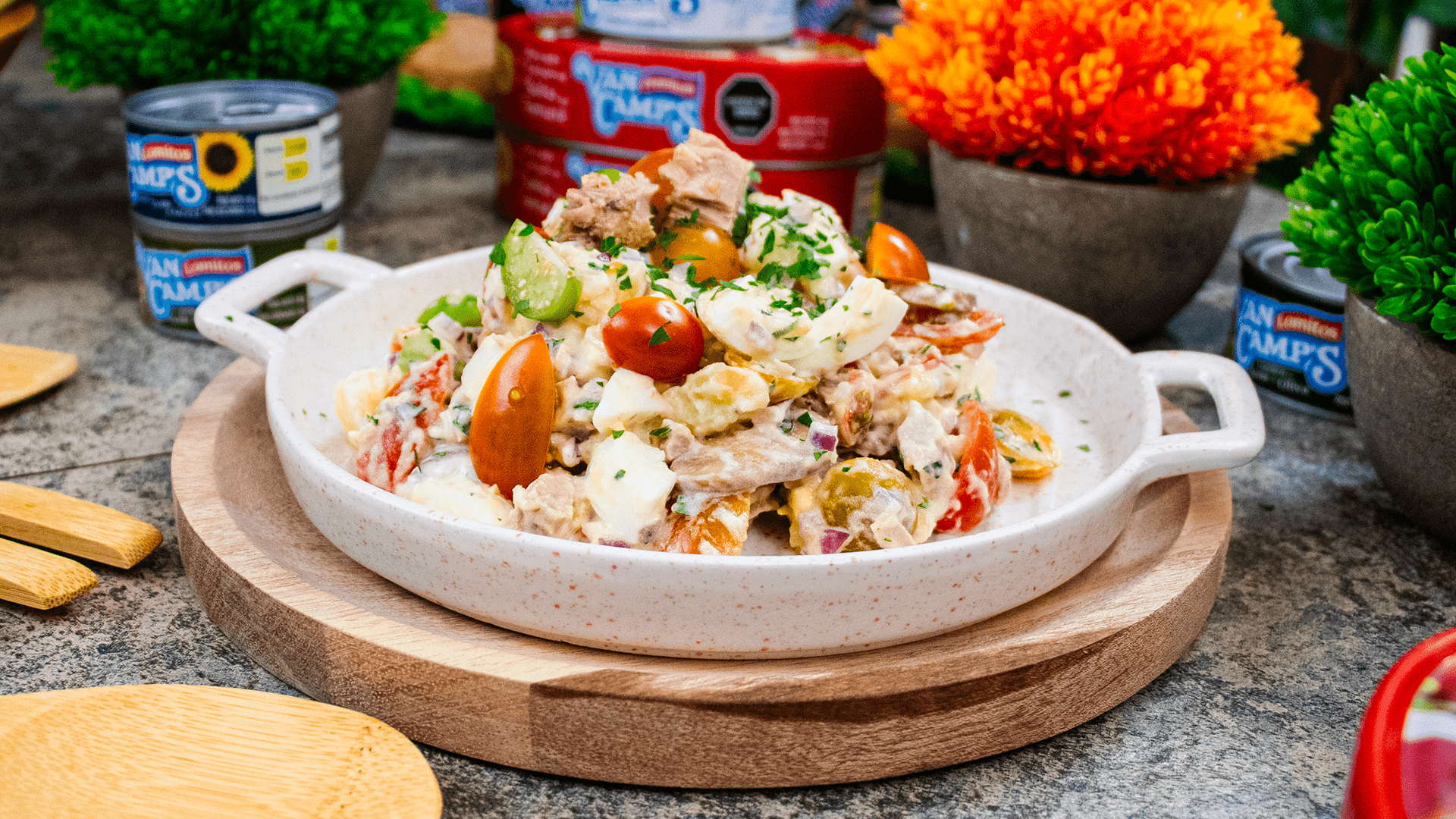 ensalada-de-atun-con-papa-y-champiñones