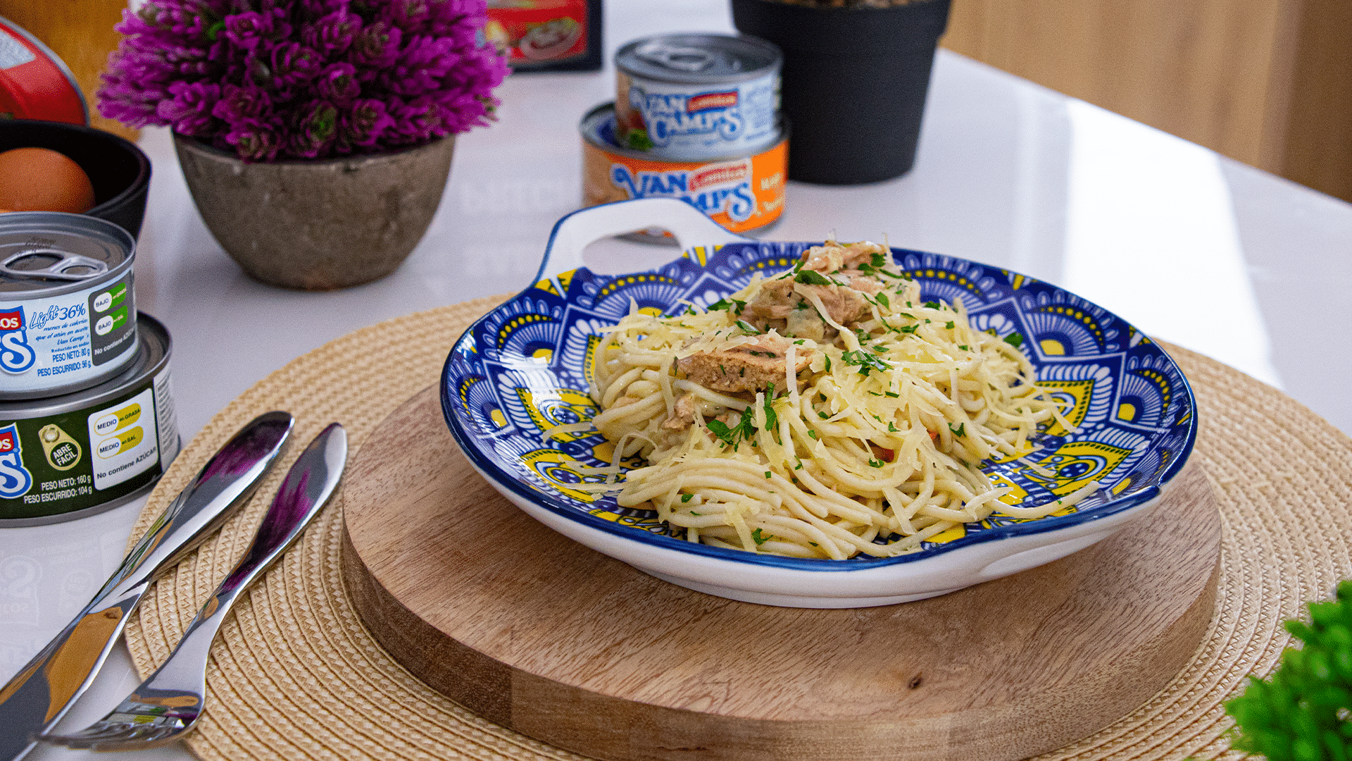 spaguetti-cremoso-de-atún